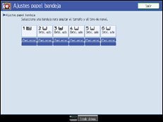 Ilustraci&oacute;n de la pantalla panel de mandos
