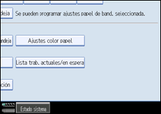 Ilustraci&oacute;n de la pantalla panel de mandos