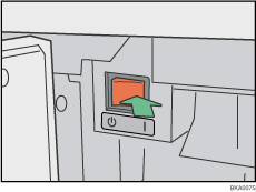 Abbildung des Hauptschalters