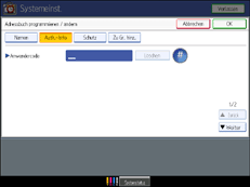 Abbildung Bedienfeld-Display