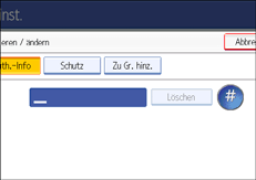 Abbildung Bedienfeld-Display
