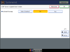Abbildung Bedienfeld-Display