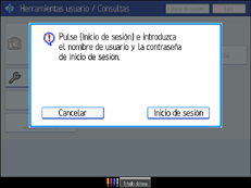 Ilustraci&oacute;n de la pantalla del panel de operaciones