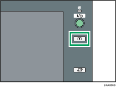 Ilustraci&oacute;n de la tecla Inicio de sesi&oacute;n/Final de sesi&oacute;n