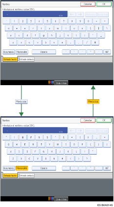 Ilustración de teclas