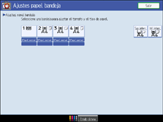 Ilustración del panel de operaciones
