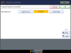 Ilustración del panel de operaciones