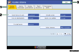 ilustraci&oacute;n del panel de operaciones (ilustraci&oacute;n con leyenda numerada)