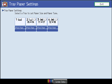 Operation panel screen illustration