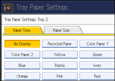 Operation panel screen illustration