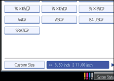 Operation panel screen illustration