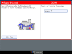 Operation panel screen illustration
