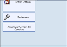 Operation panel screen illustration