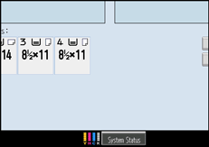 Operation panel screen illustration
