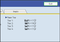 Operation panel screen illustration