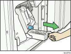 Staple waste box illustration