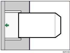 Illustration of loading envelopes in the Multi Bypass Tray