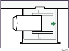 Illustration of loading envelopes in tray 2