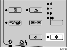 Illustration de la touche Suspension données entrantes