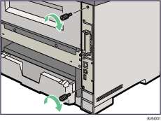 Lado posterior de la ilustraci&oacute;n de la impresora