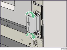 Lado posterior de la ilustraci&oacute;n de la impresora