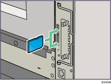 Lado posterior de la ilustraci&oacute;n de la impresora