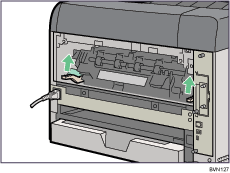 Lado posterior de la ilustraci&oacute;n de la impresora