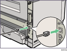 Lado posterior de la ilustraci&oacute;n de la impresora