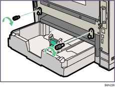 Lado posterior de la ilustraci&oacute;n de la impresora