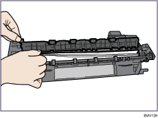 Illustrazione del lato posteriore della stampante