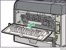 Illustrazione del lato posteriore della stampante