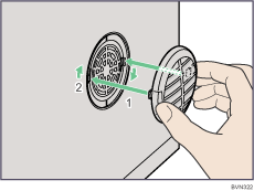 Illustrazione del filtro antipolvere