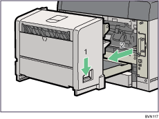 Иллюстрация задней стороны принтера