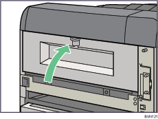 Иллюстрация задней стороны принтера