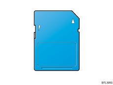 SD memory card illustration