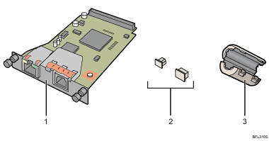Gigabit Ethernet board illustration