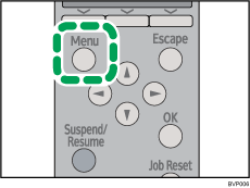 Operation panel screen illustration