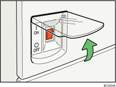 Main power switch illustration