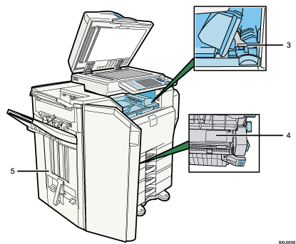 Main unit illustration numbered callout illustration
