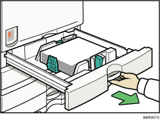 Paper tray illustration