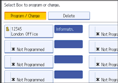 Operation panel screen illustration