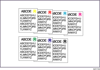 Illustration of stamping on copies