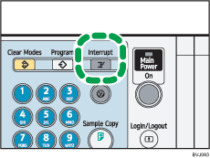 Interrupt key illustration