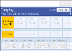 Operation panel screen illustration