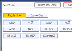 Operation panel screen illustration