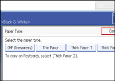 Operation panel screen illustration