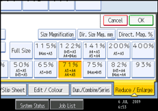 Operation panel screen illustration