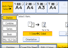 Operation panel screen illustration