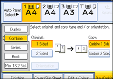 Operation panel screen illustration