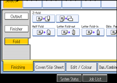 Operation panel screen illustration